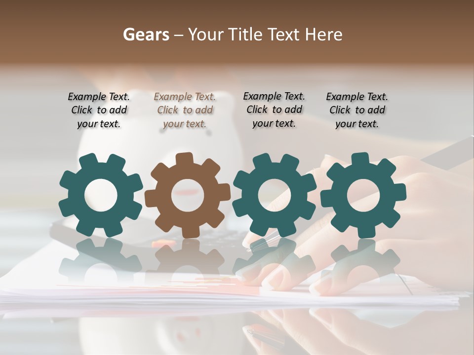 Economy Analyze Glasses PowerPoint Template