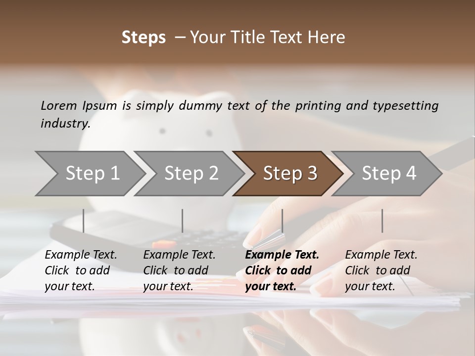 Economy Analyze Glasses PowerPoint Template