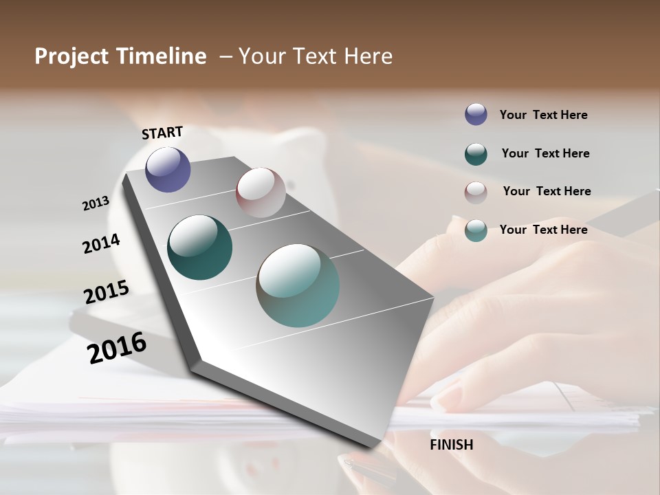 Economy Analyze Glasses PowerPoint Template