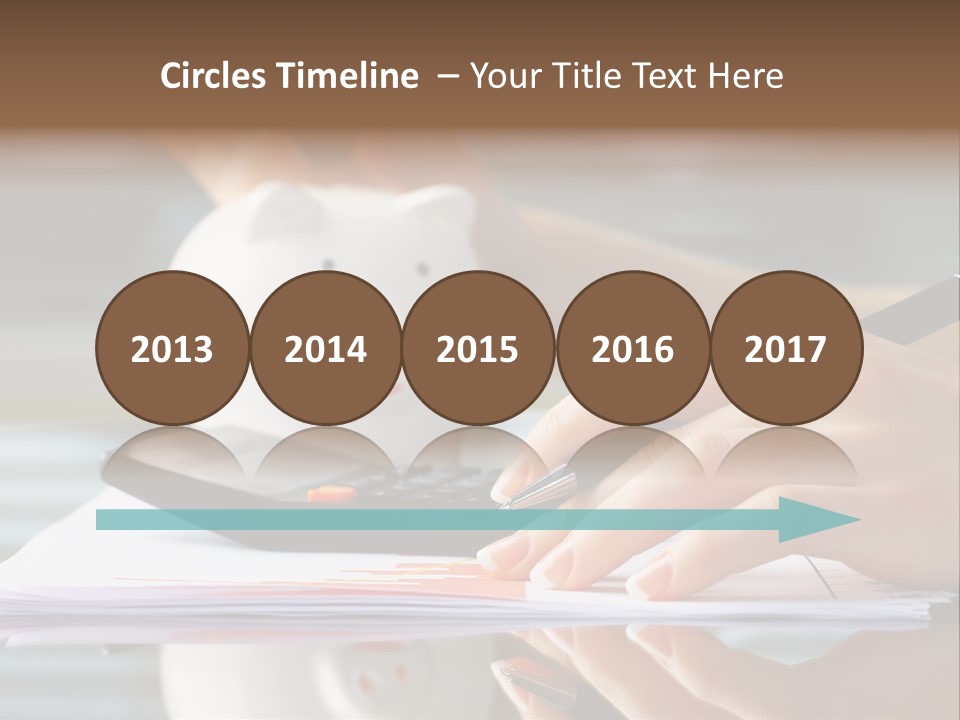 Economy Analyze Glasses PowerPoint Template