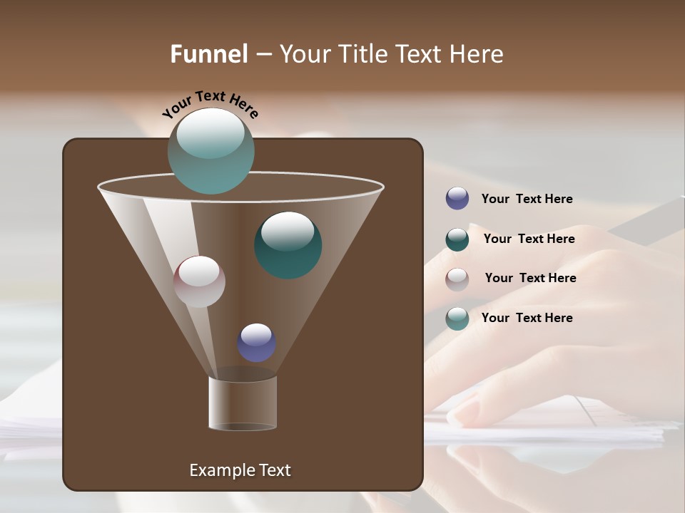 Economy Analyze Glasses PowerPoint Template