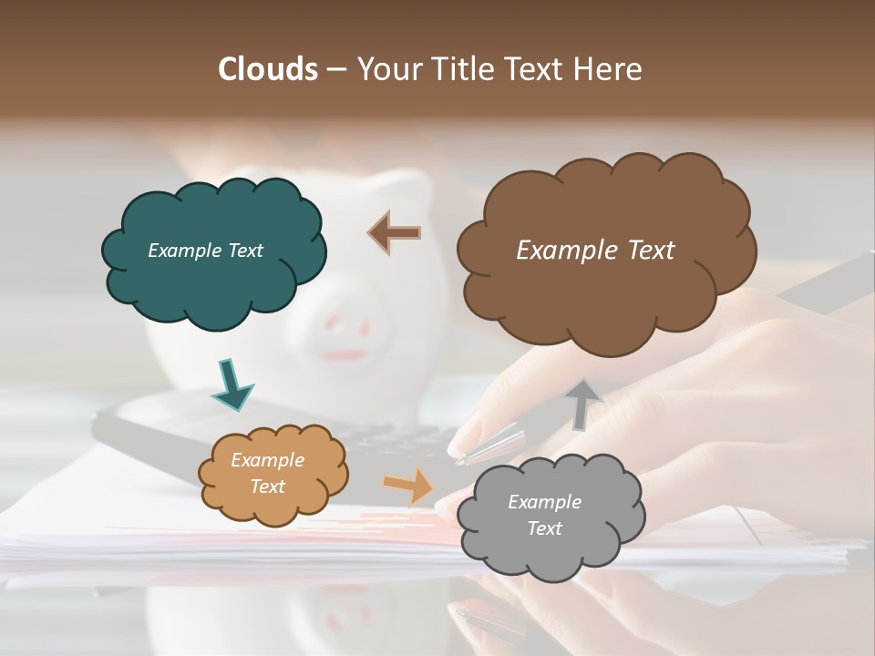 Economy Analyze Glasses PowerPoint Template