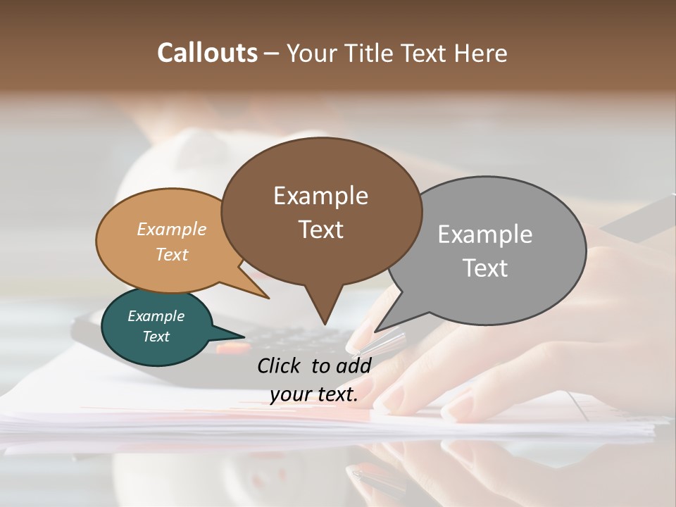 Economy Analyze Glasses PowerPoint Template
