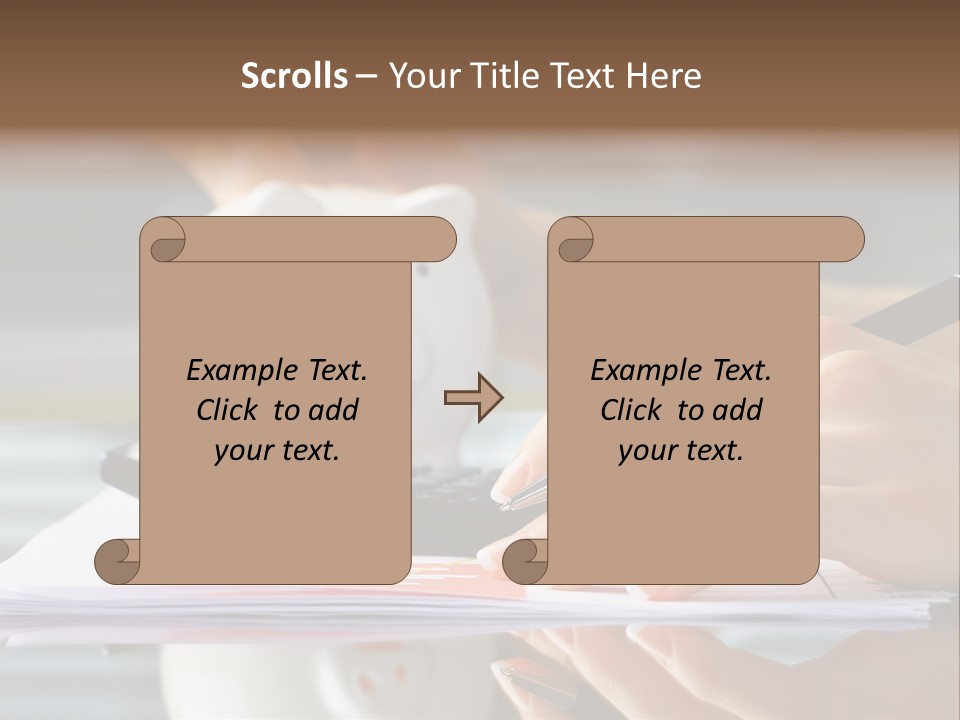 Economy Analyze Glasses PowerPoint Template