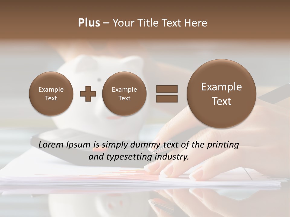 Economy Analyze Glasses PowerPoint Template