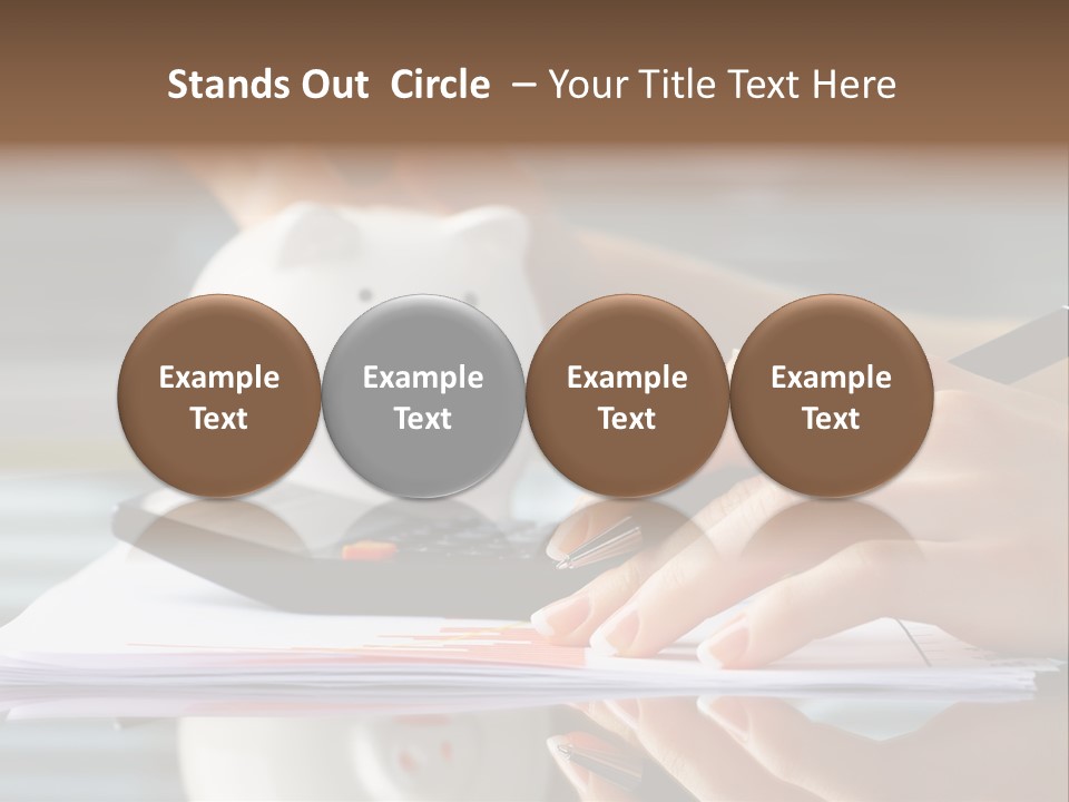 Economy Analyze Glasses PowerPoint Template