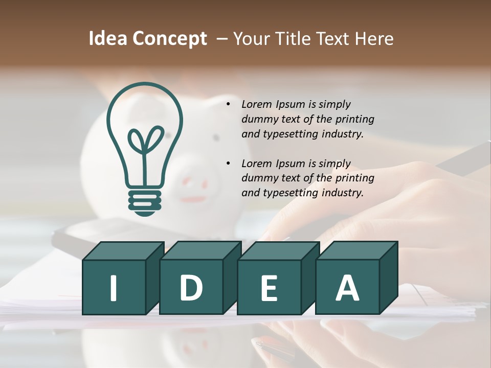 Economy Analyze Glasses PowerPoint Template