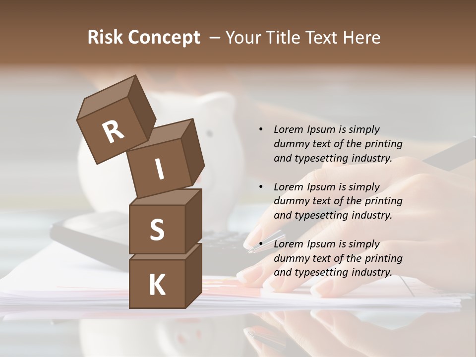 Economy Analyze Glasses PowerPoint Template