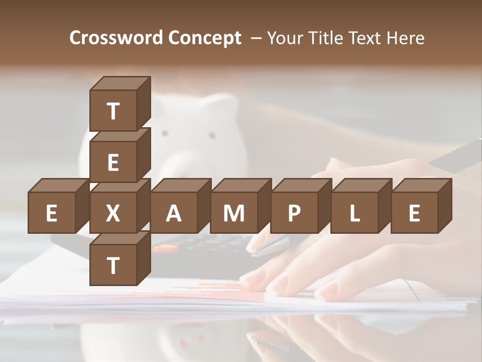 Economy Analyze Glasses PowerPoint Template