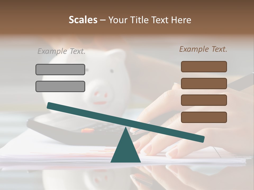 Economy Analyze Glasses PowerPoint Template