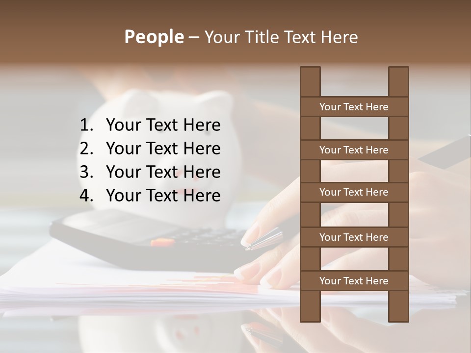 Economy Analyze Glasses PowerPoint Template