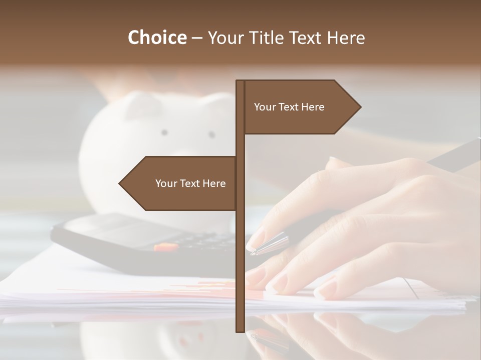 Economy Analyze Glasses PowerPoint Template