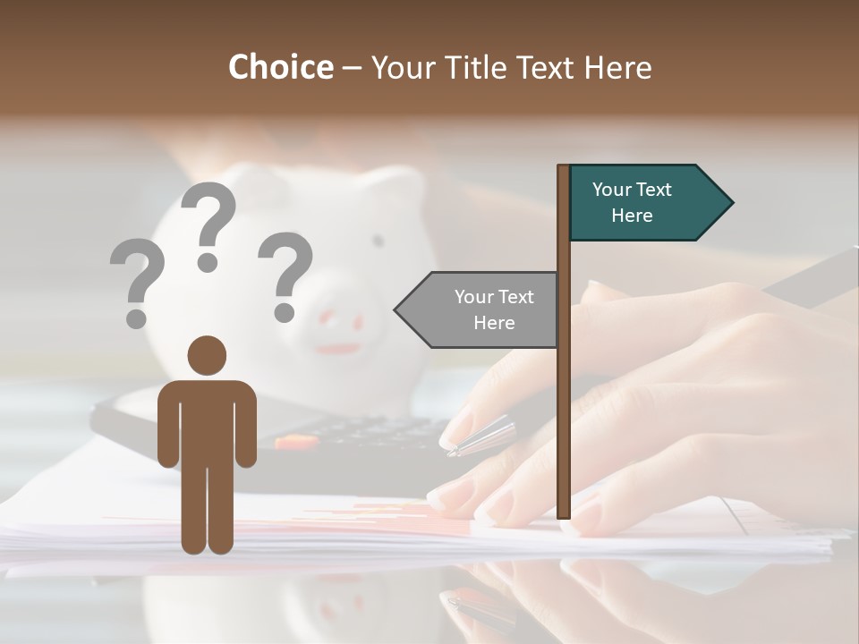 Economy Analyze Glasses PowerPoint Template