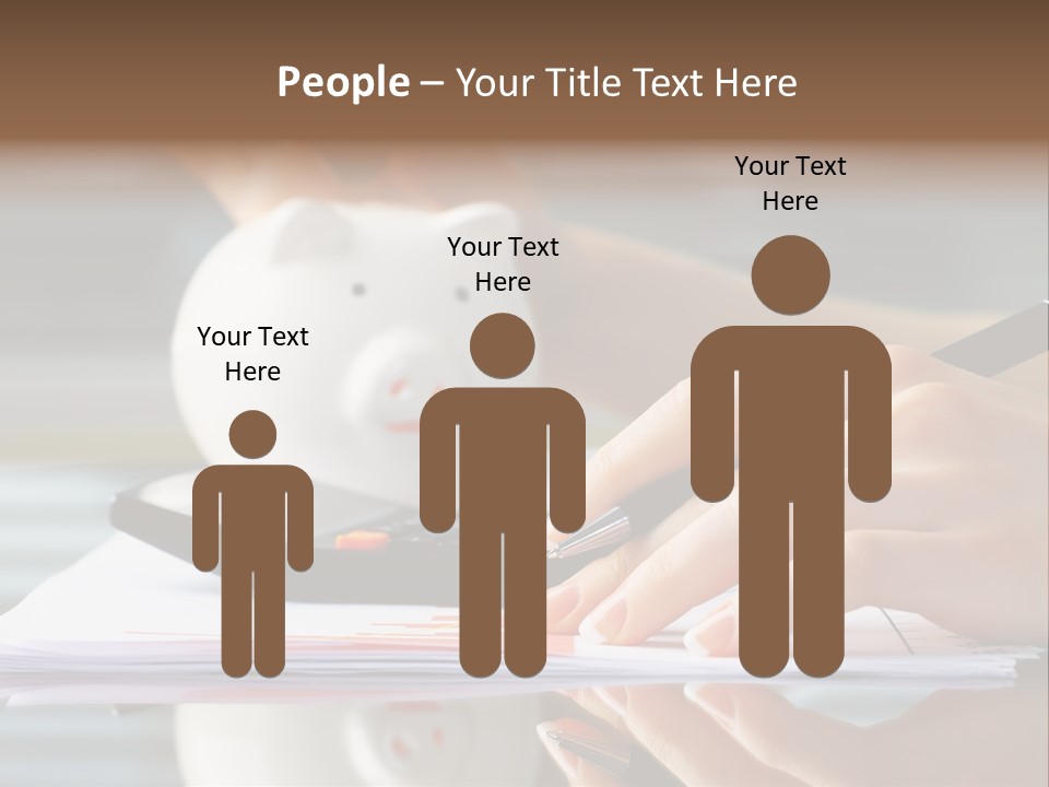 Economy Analyze Glasses PowerPoint Template