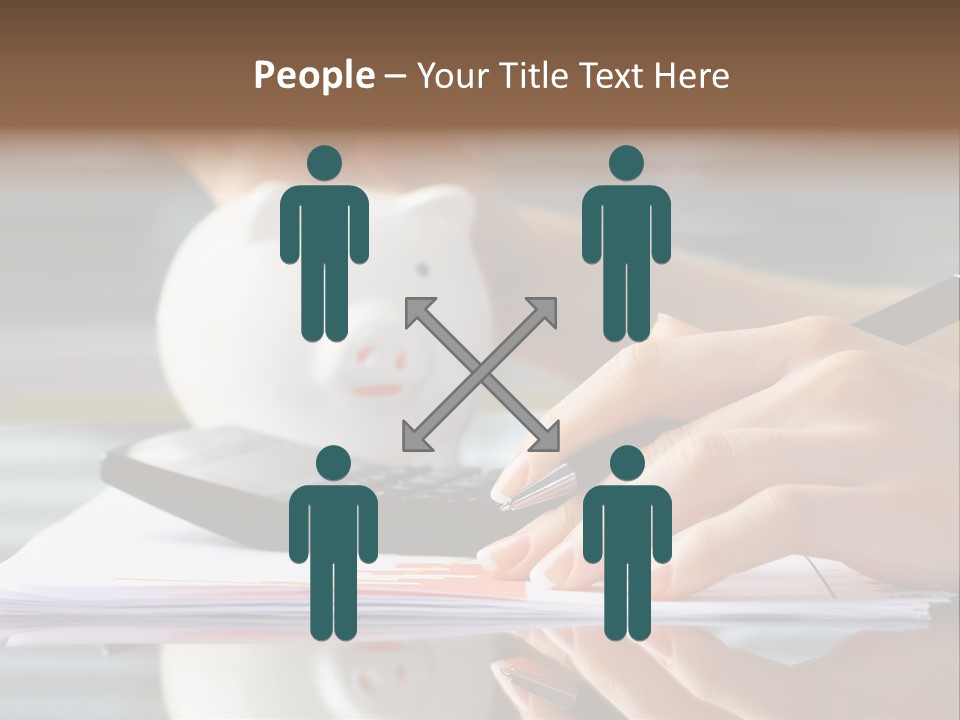 Economy Analyze Glasses PowerPoint Template