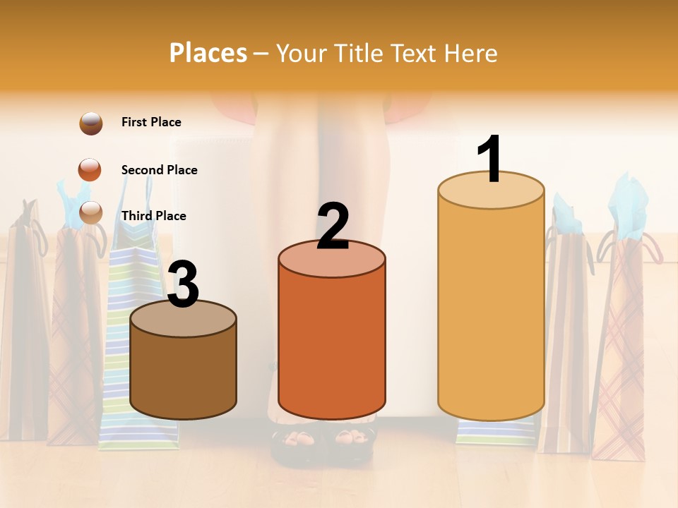 Store Buying Shopaholic PowerPoint Template