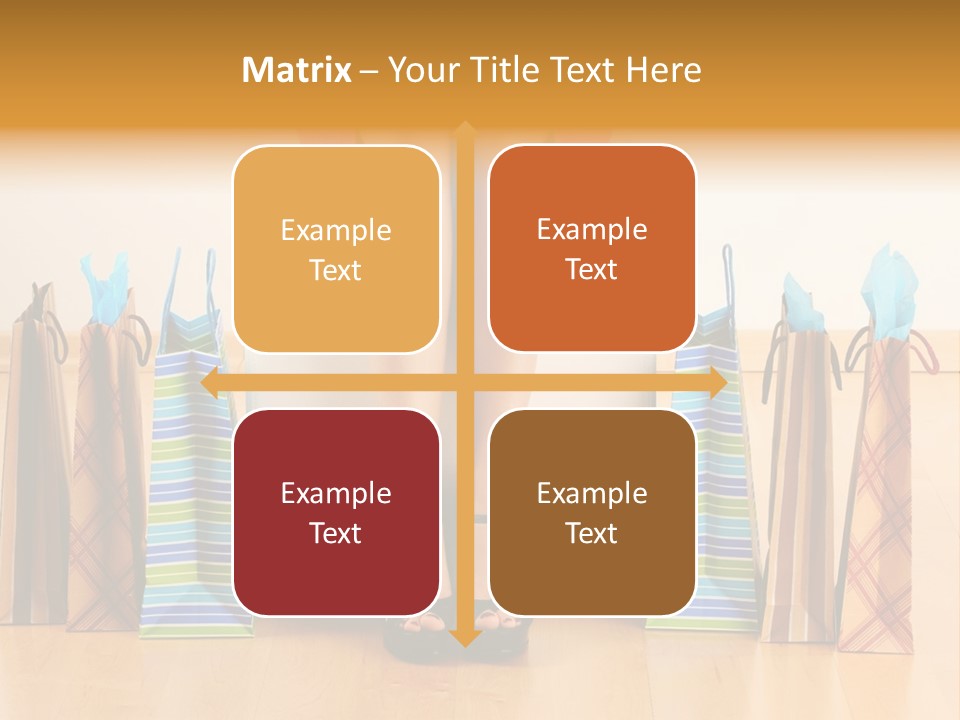 Store Buying Shopaholic PowerPoint Template