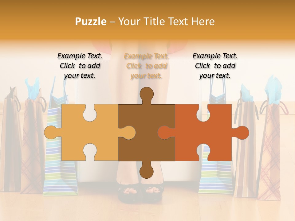 Store Buying Shopaholic PowerPoint Template