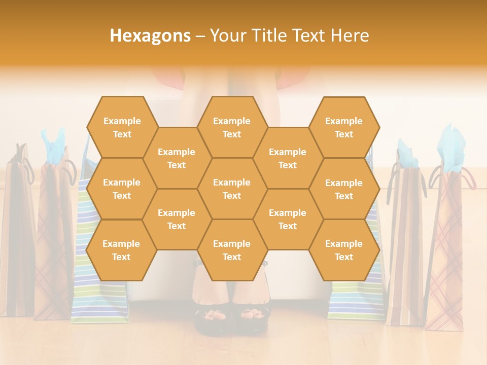 Store Buying Shopaholic PowerPoint Template