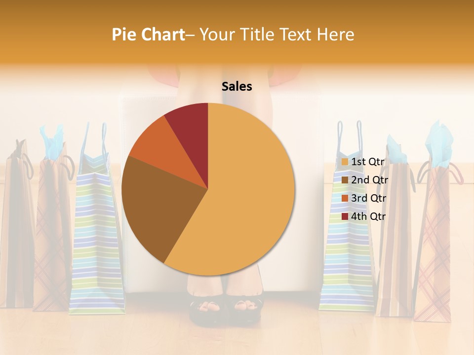 Store Buying Shopaholic PowerPoint Template