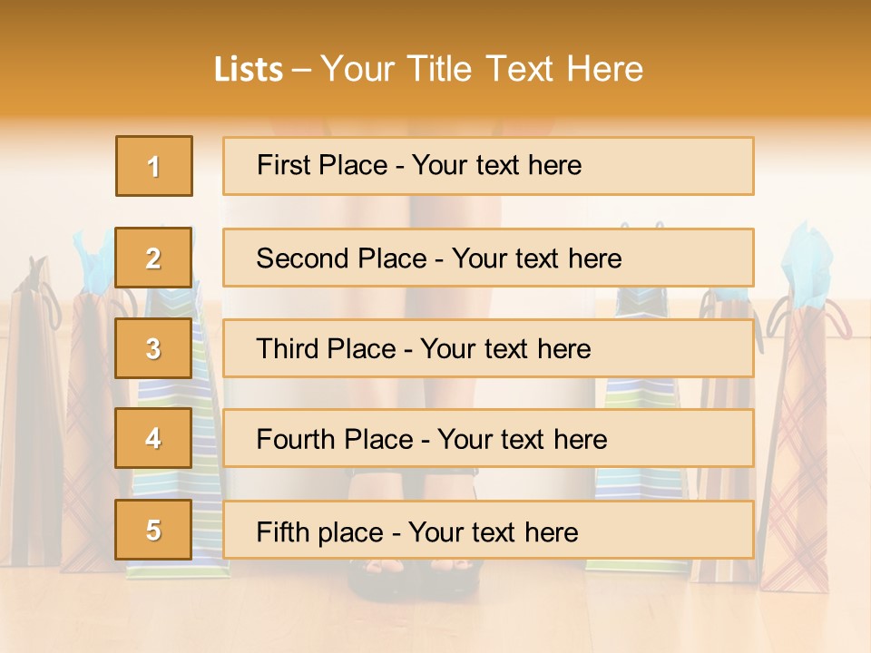 Store Buying Shopaholic PowerPoint Template