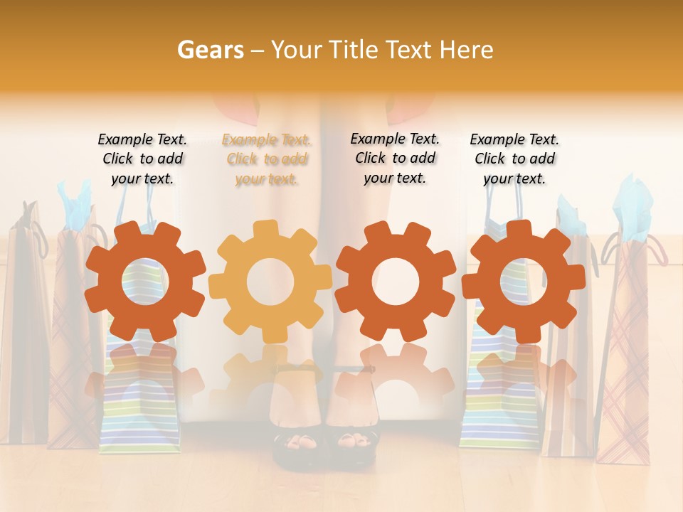 Store Buying Shopaholic PowerPoint Template