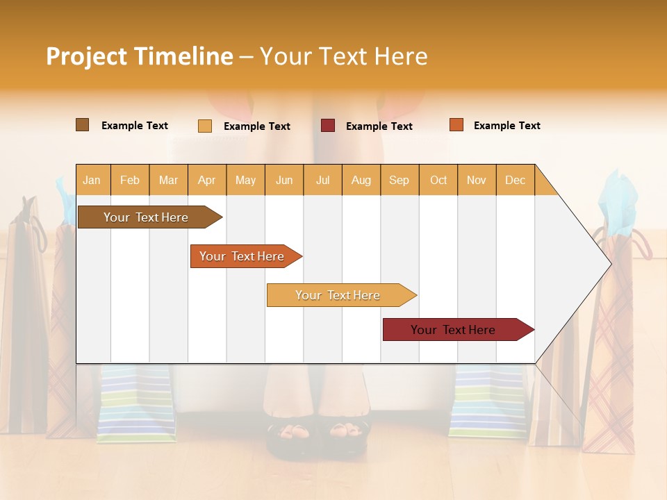 Store Buying Shopaholic PowerPoint Template
