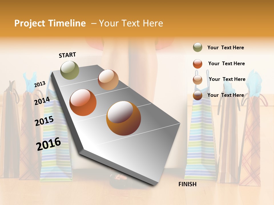 Store Buying Shopaholic PowerPoint Template