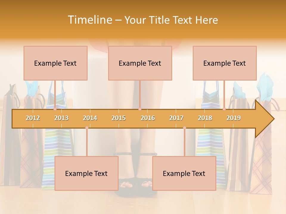 Store Buying Shopaholic PowerPoint Template
