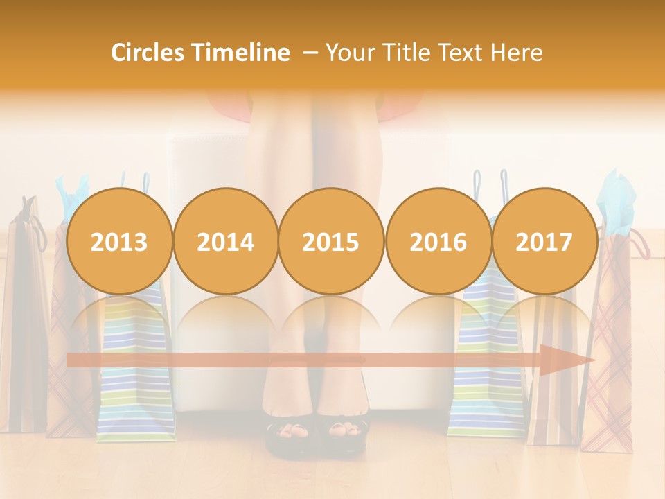 Store Buying Shopaholic PowerPoint Template