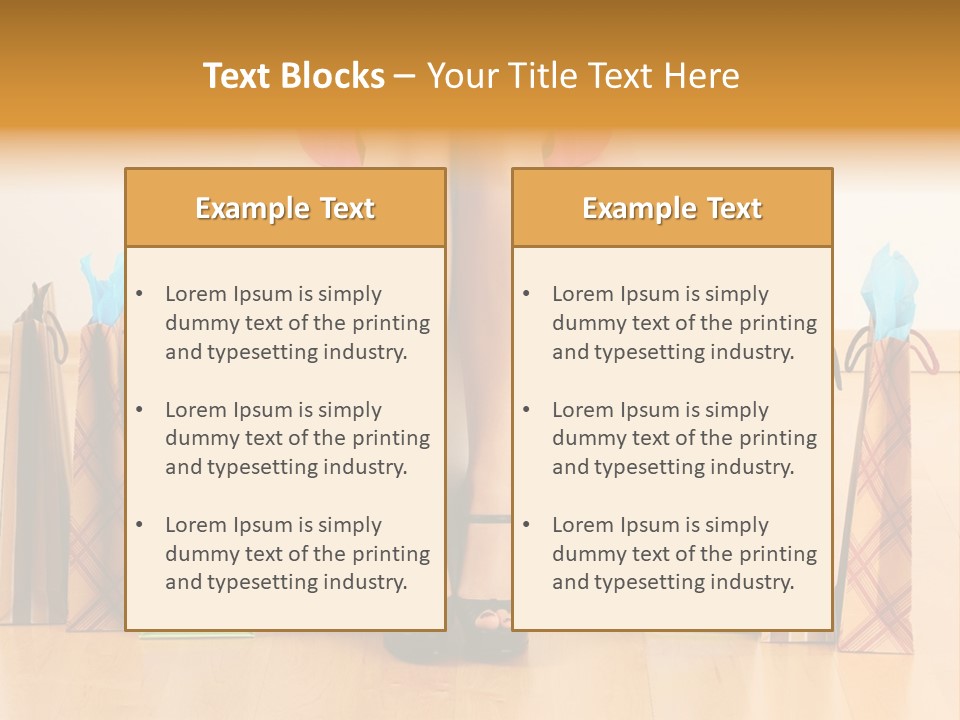 Store Buying Shopaholic PowerPoint Template