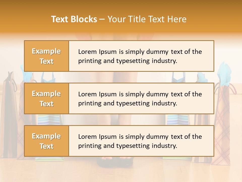 Store Buying Shopaholic PowerPoint Template
