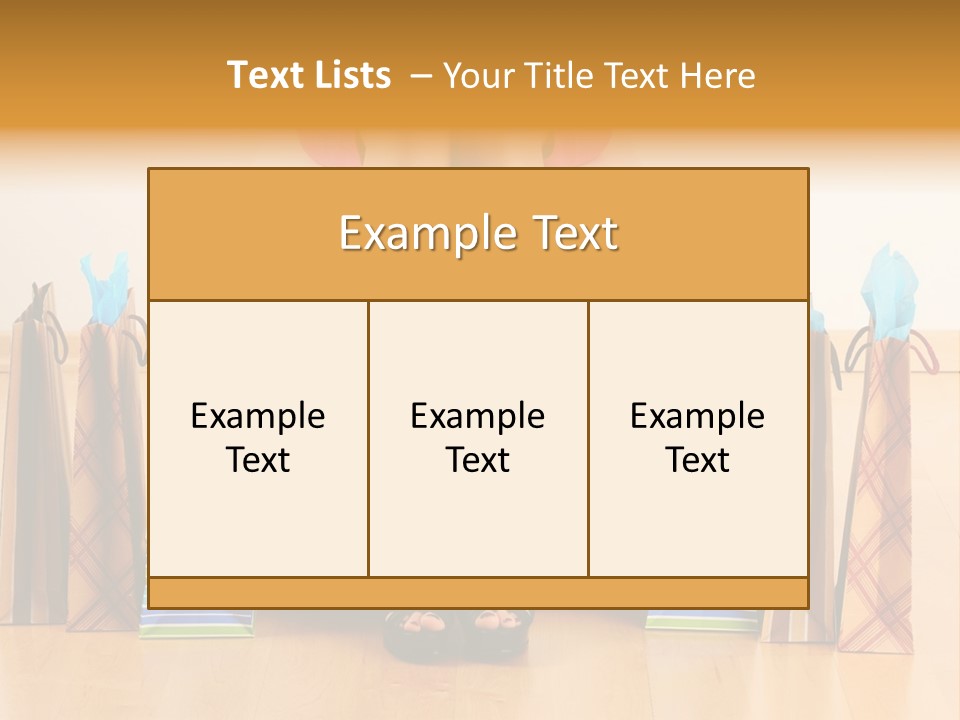 Store Buying Shopaholic PowerPoint Template