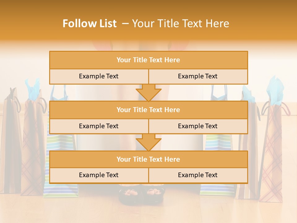 Store Buying Shopaholic PowerPoint Template