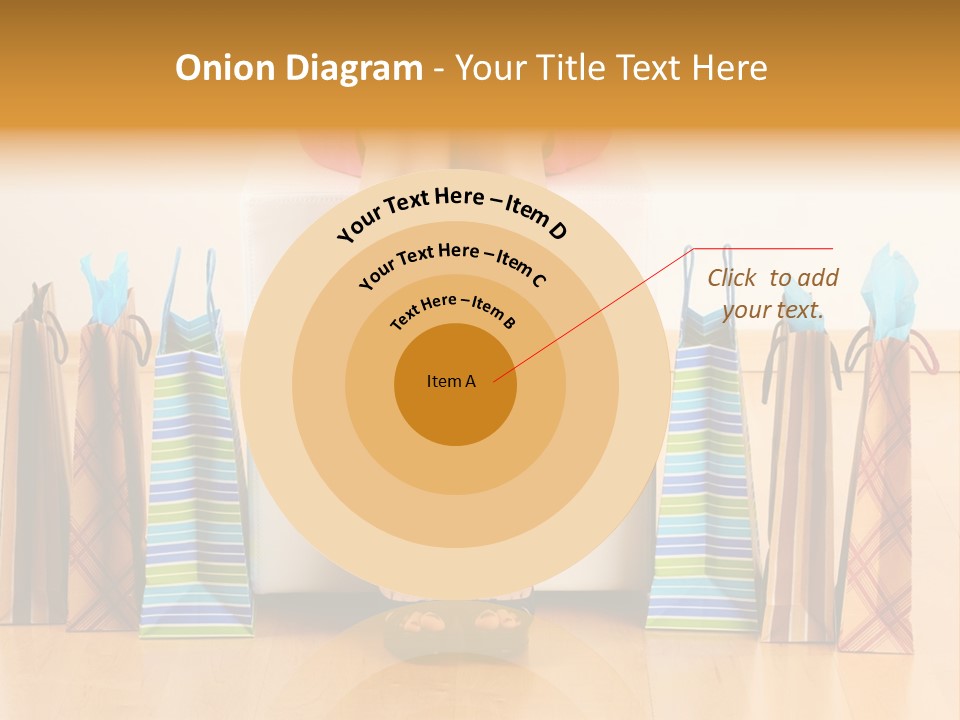 Store Buying Shopaholic PowerPoint Template