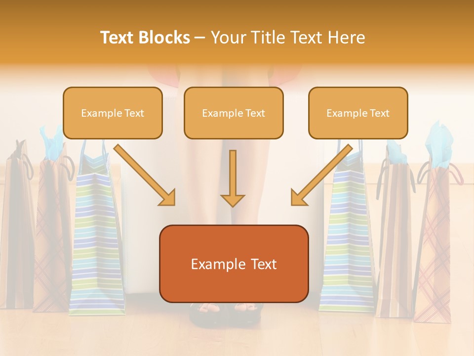 Store Buying Shopaholic PowerPoint Template