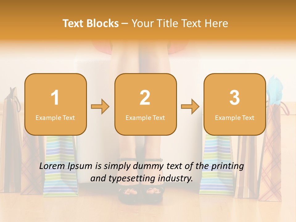 Store Buying Shopaholic PowerPoint Template