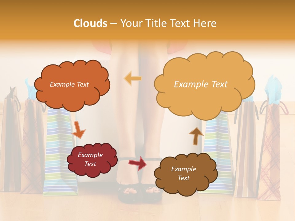 Store Buying Shopaholic PowerPoint Template