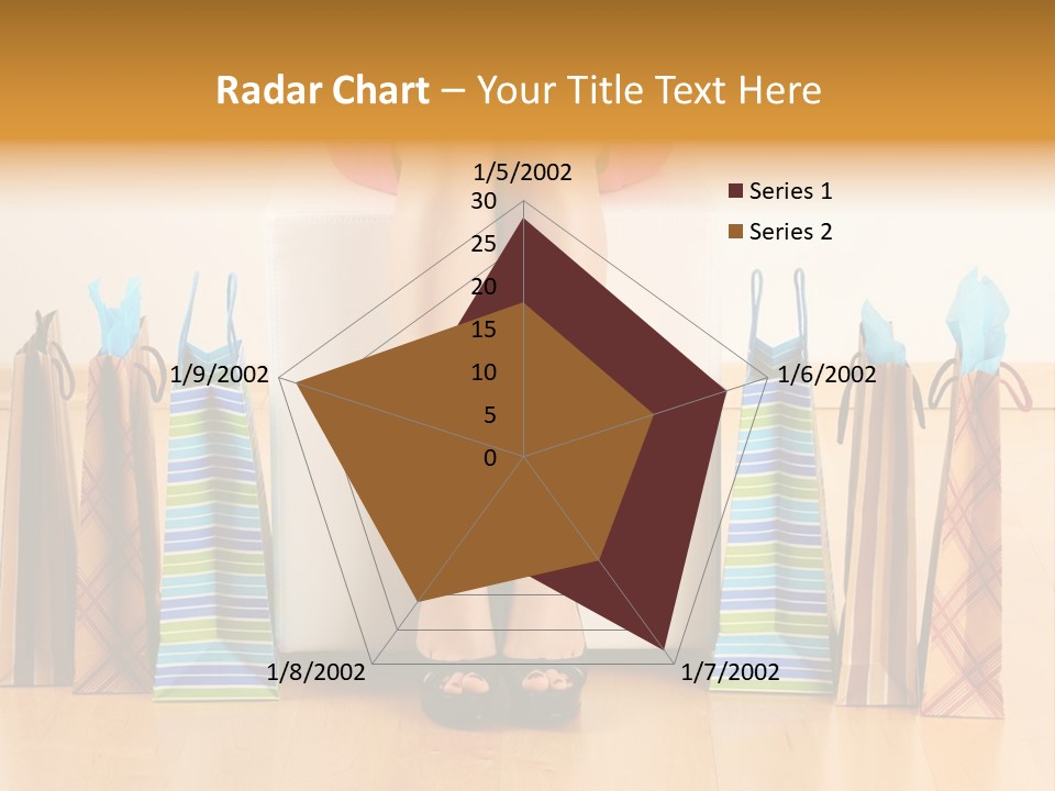 Store Buying Shopaholic PowerPoint Template