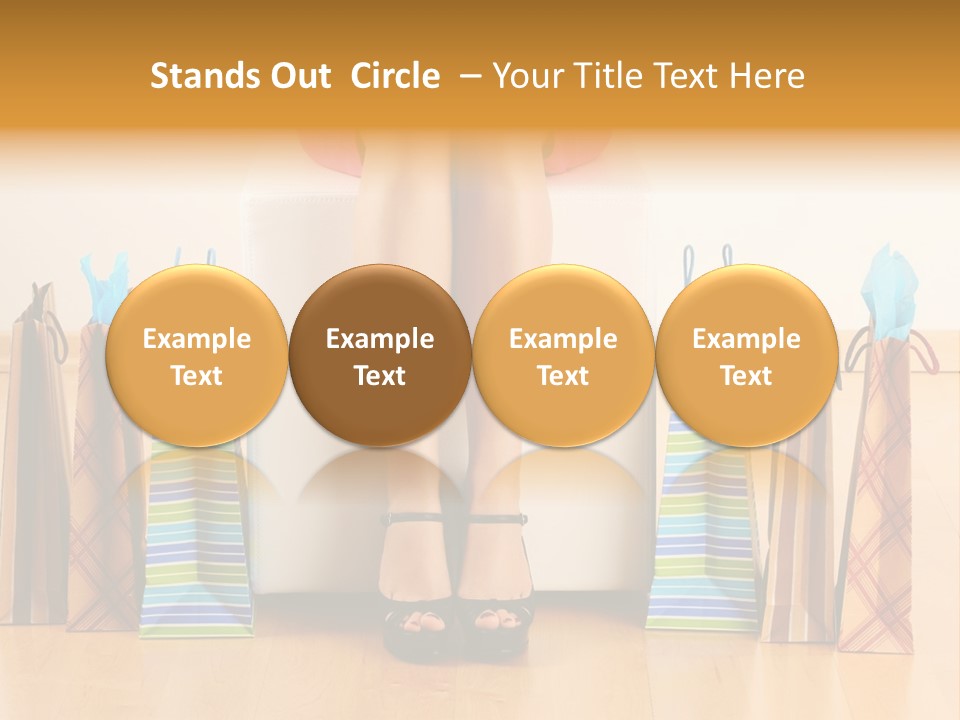 Store Buying Shopaholic PowerPoint Template