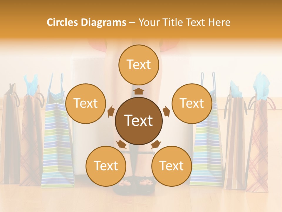 Store Buying Shopaholic PowerPoint Template