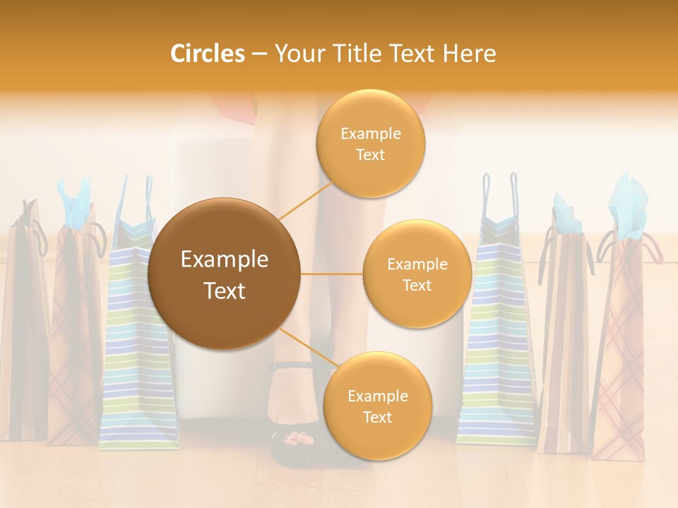 Store Buying Shopaholic PowerPoint Template