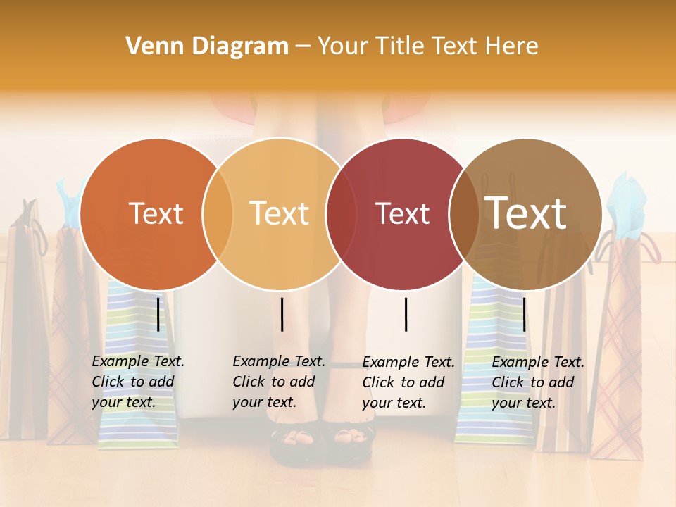 Store Buying Shopaholic PowerPoint Template