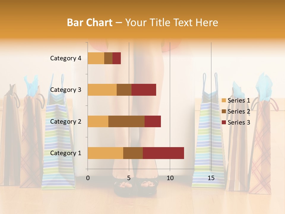Store Buying Shopaholic PowerPoint Template