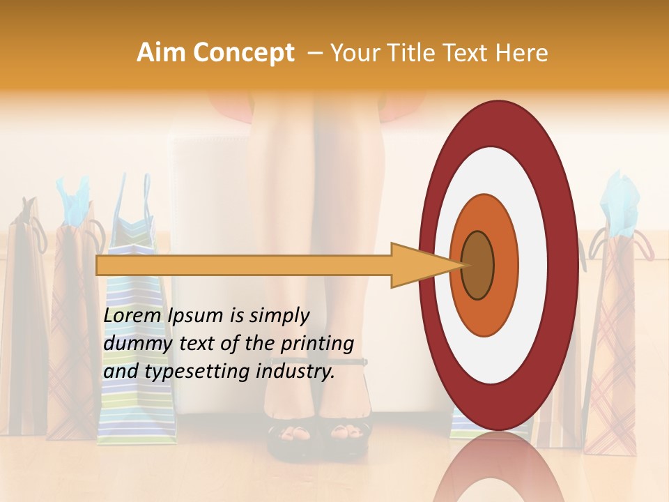 Store Buying Shopaholic PowerPoint Template