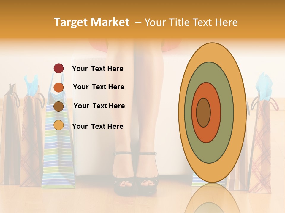 Store Buying Shopaholic PowerPoint Template