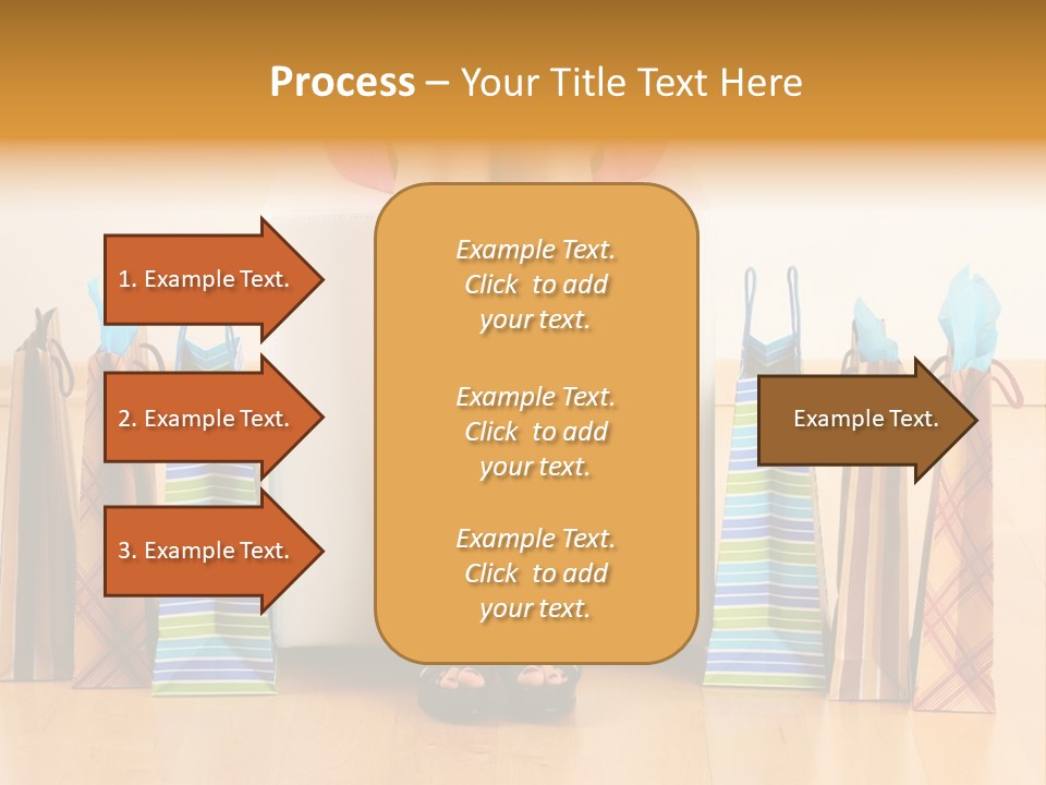 Store Buying Shopaholic PowerPoint Template