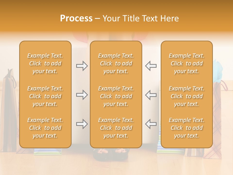 Store Buying Shopaholic PowerPoint Template