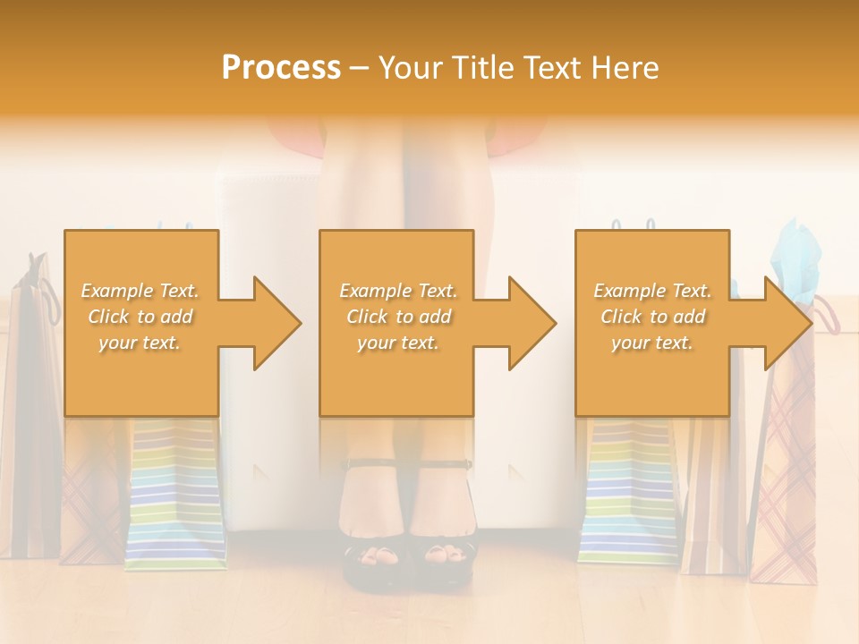 Store Buying Shopaholic PowerPoint Template