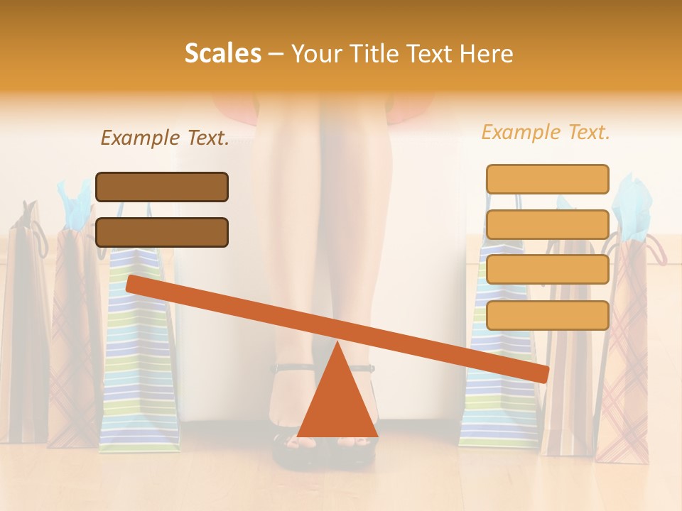 Store Buying Shopaholic PowerPoint Template
